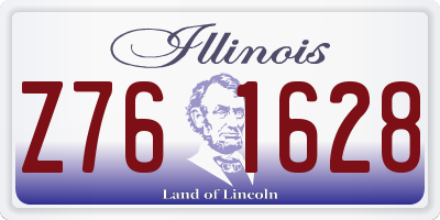 IL license plate Z761628