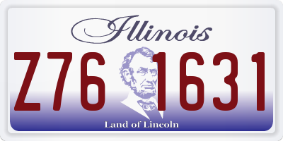 IL license plate Z761631