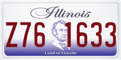 IL license plate Z761633