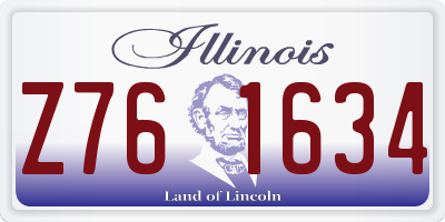 IL license plate Z761634