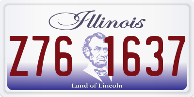 IL license plate Z761637