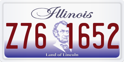 IL license plate Z761652