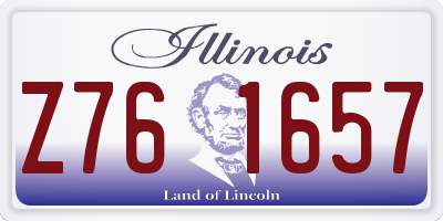 IL license plate Z761657