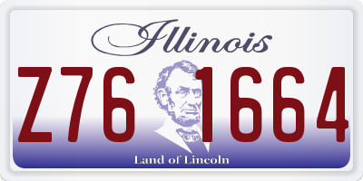 IL license plate Z761664