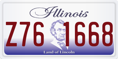 IL license plate Z761668