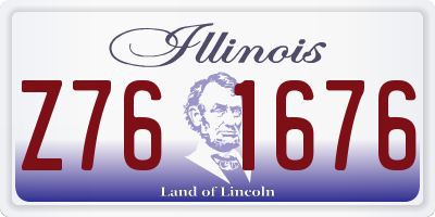 IL license plate Z761676