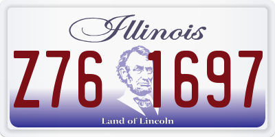 IL license plate Z761697