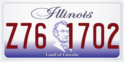 IL license plate Z761702
