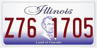IL license plate Z761705
