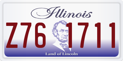 IL license plate Z761711