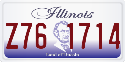 IL license plate Z761714