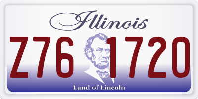 IL license plate Z761720