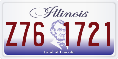 IL license plate Z761721