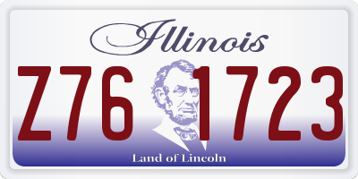 IL license plate Z761723