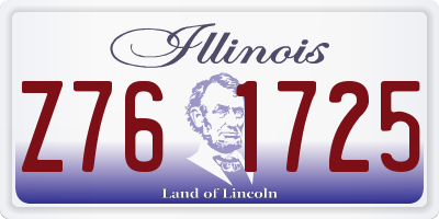 IL license plate Z761725