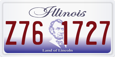 IL license plate Z761727