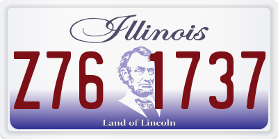 IL license plate Z761737