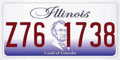 IL license plate Z761738