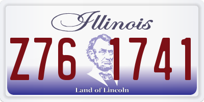 IL license plate Z761741