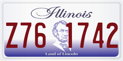 IL license plate Z761742
