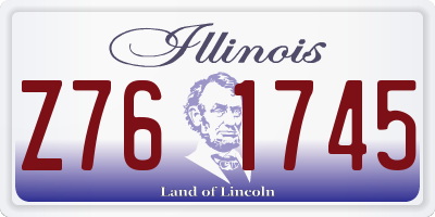 IL license plate Z761745