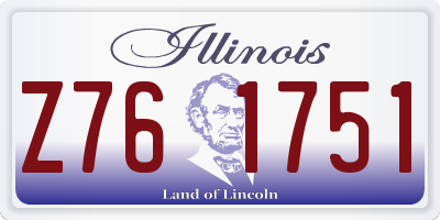 IL license plate Z761751