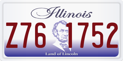 IL license plate Z761752