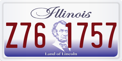 IL license plate Z761757