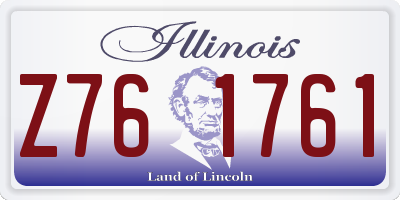 IL license plate Z761761