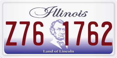 IL license plate Z761762