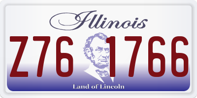 IL license plate Z761766