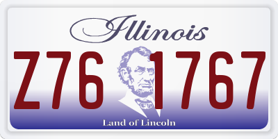 IL license plate Z761767