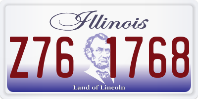 IL license plate Z761768
