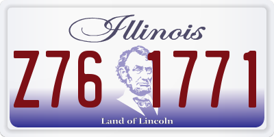 IL license plate Z761771