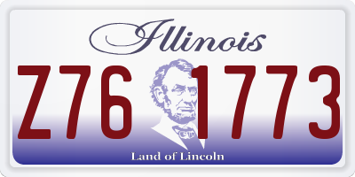 IL license plate Z761773