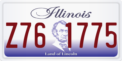 IL license plate Z761775