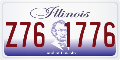 IL license plate Z761776