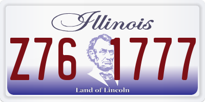 IL license plate Z761777