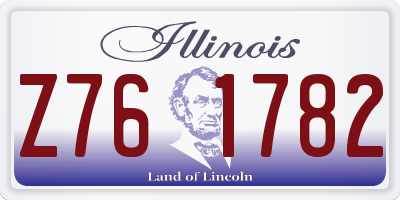 IL license plate Z761782