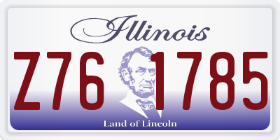 IL license plate Z761785