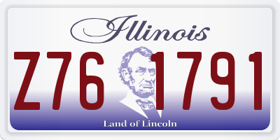 IL license plate Z761791