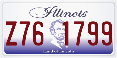 IL license plate Z761799