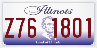 IL license plate Z761801