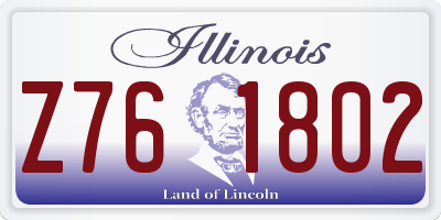 IL license plate Z761802