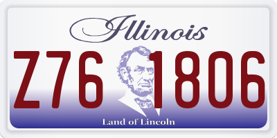 IL license plate Z761806