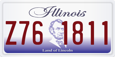 IL license plate Z761811