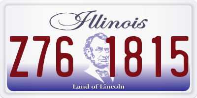 IL license plate Z761815