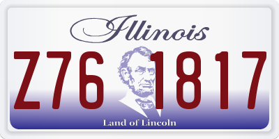 IL license plate Z761817