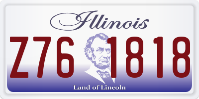 IL license plate Z761818