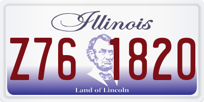 IL license plate Z761820